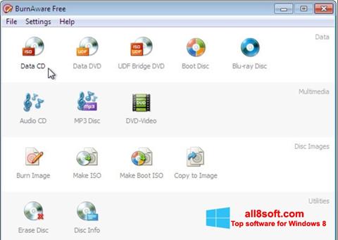Screenshot BurnAware Free Windows 8