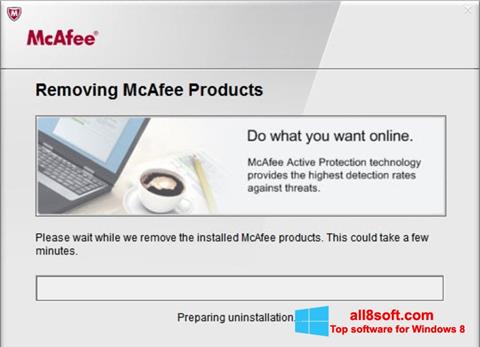 Screenshot McAfee Consumer Product Removal Tool Windows 8