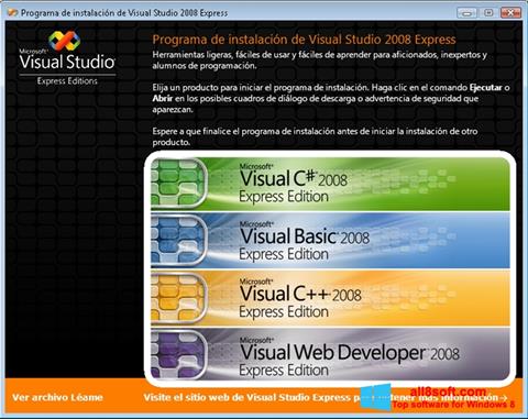 Screenshot Microsoft Visual Studio Express Windows 8