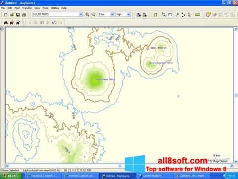 Screenshot MapSource Windows 8