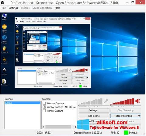 Screenshot Open Broadcaster Software Windows 8