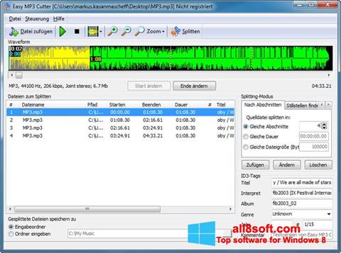 Screenshot MP3 Cutter Windows 8