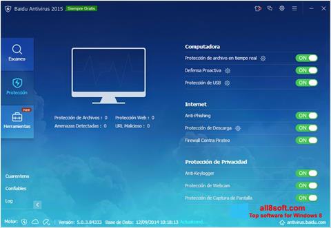 Screenshot Baidu Antivirus Windows 8