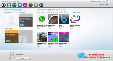 Screenshot Nokia PC Suite Windows 8