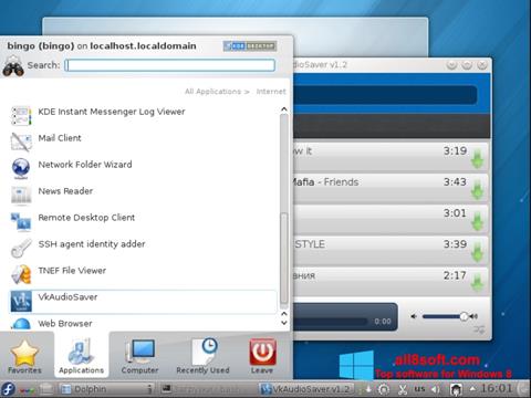 Screenshot VkAudioSaver Windows 8