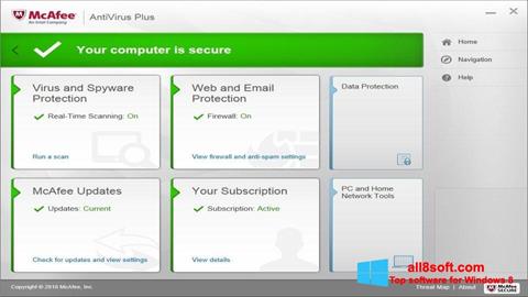 Screenshot McAfee AntiVirus Plus Windows 8